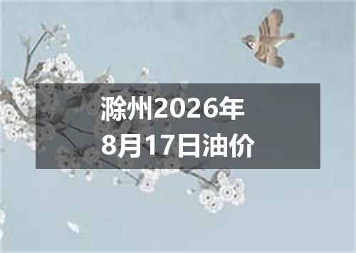 滁州2026年8月17日油价