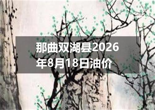 那曲双湖县2026年8月18日油价