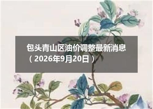 包头青山区油价调整最新消息（2026年9月20日）
